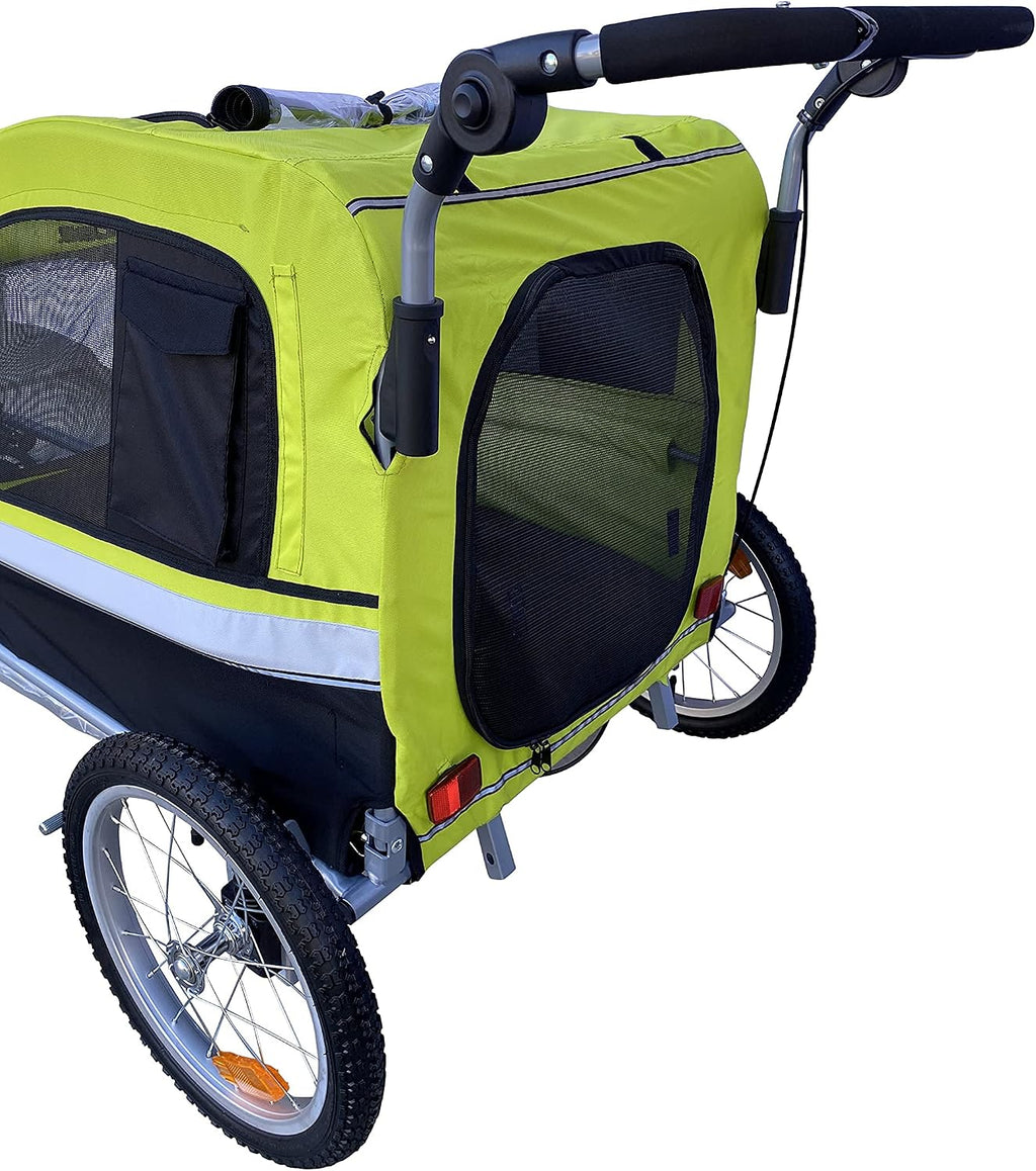 booyah extra large pet bike trailer dog stroller, close-up detail