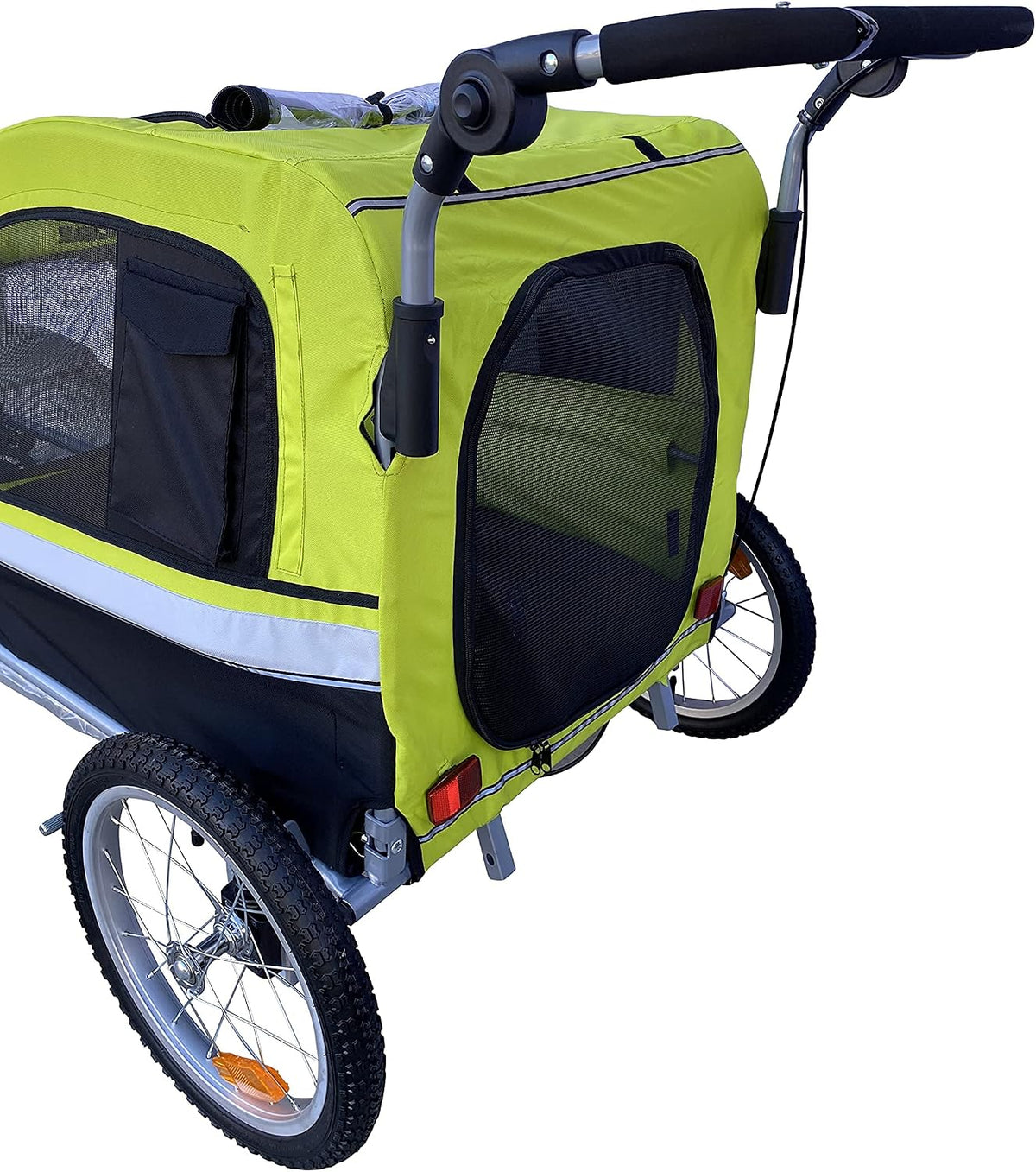 booyah extra large pet bike trailer dog stroller, close-up detail