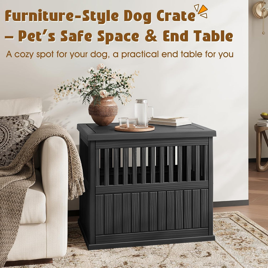 bifanuo dog house 30-inch dog crate furniture, heavy, close-up detail