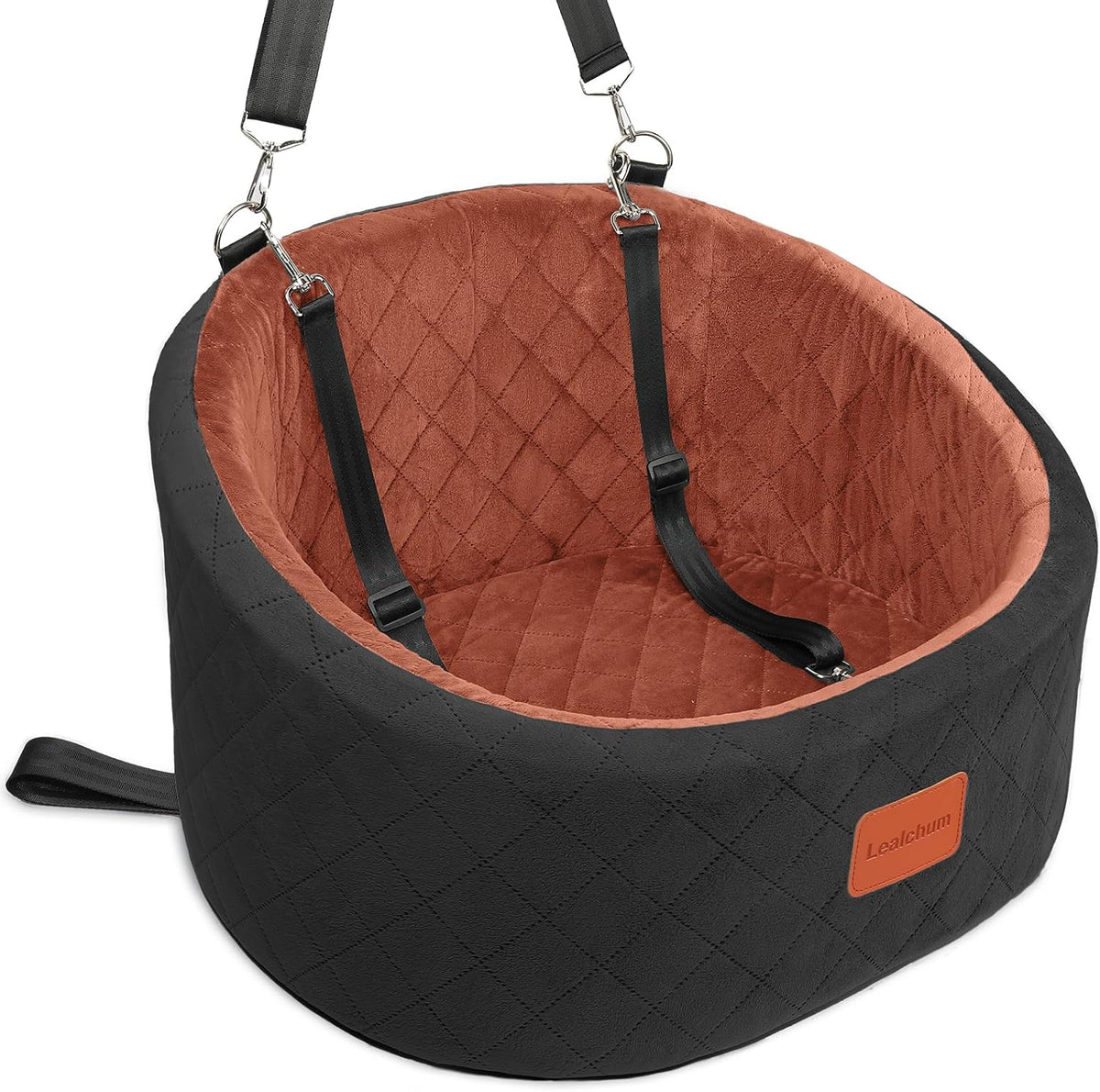 lealchum dog car seat for small dogs up, main product view