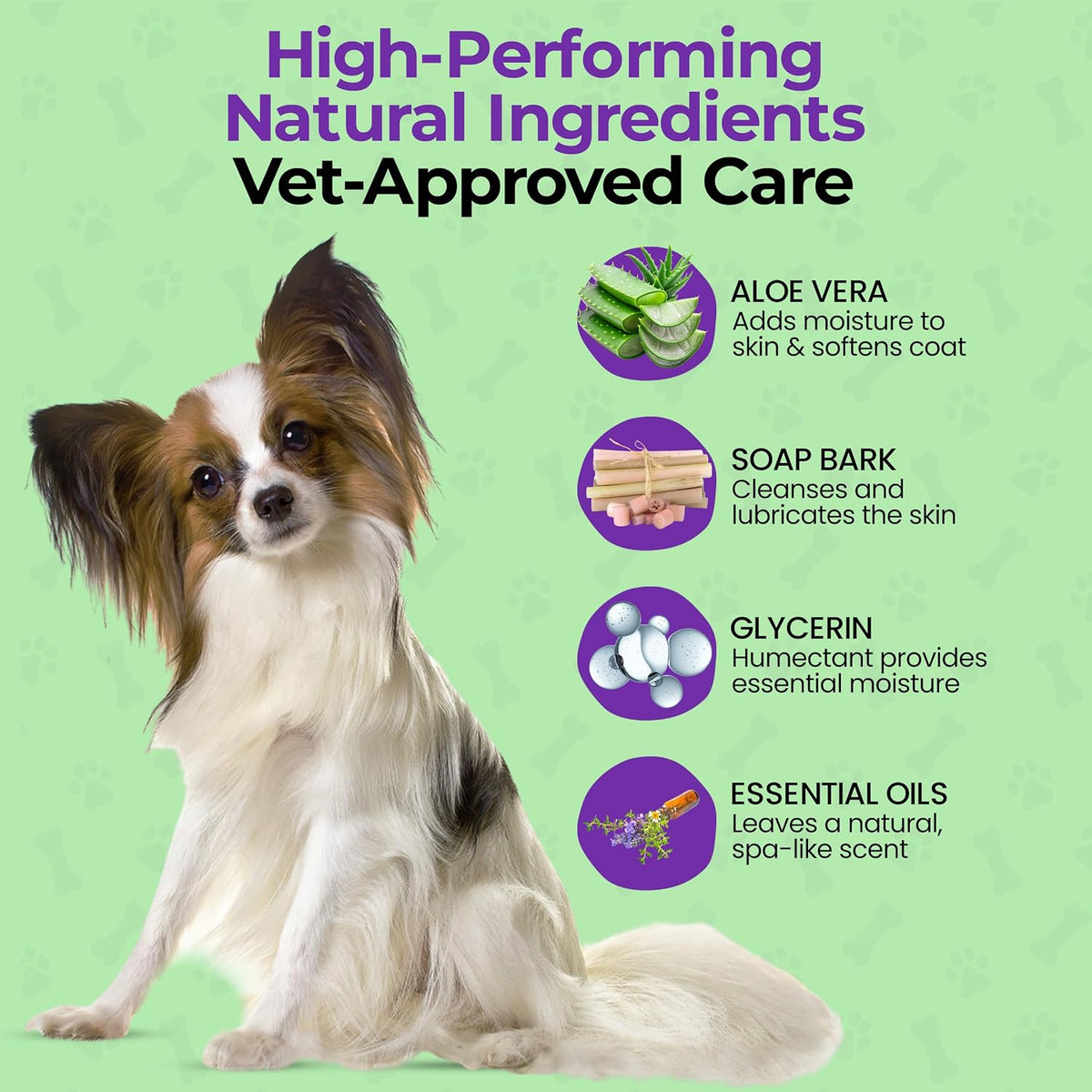 daily re:fresh dog deodorizing spray & skin and showing dimensions