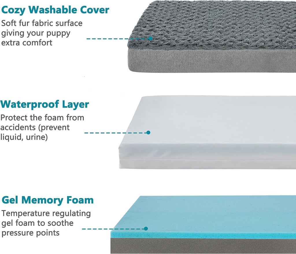 orthopedic memory foam dog bed, cooling dog beds, view 9