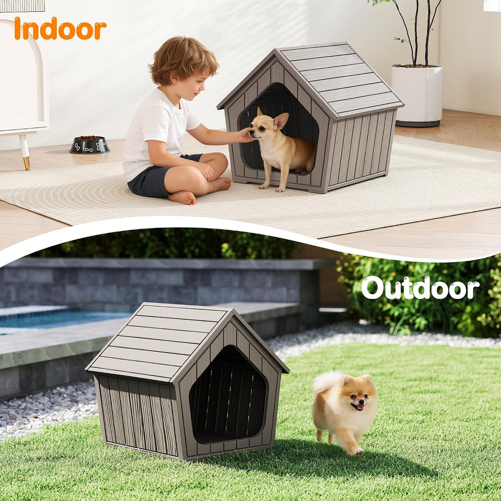 bifanuo dog house outdoor indoor for small dogs showing dimensions