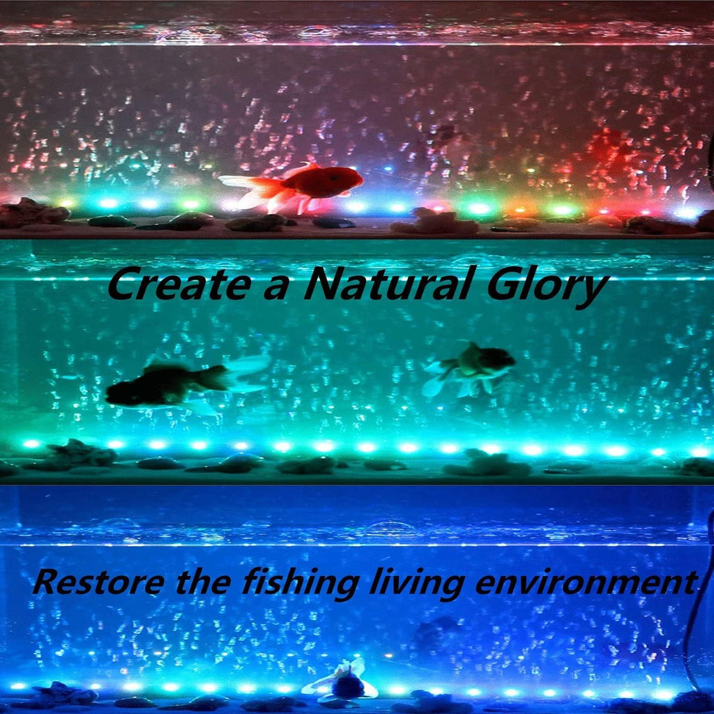 led aquarium light, 2 pack 15 inches fish on a desk or shelf