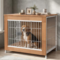 wooden dog crate furniture 27" for small to, main product view