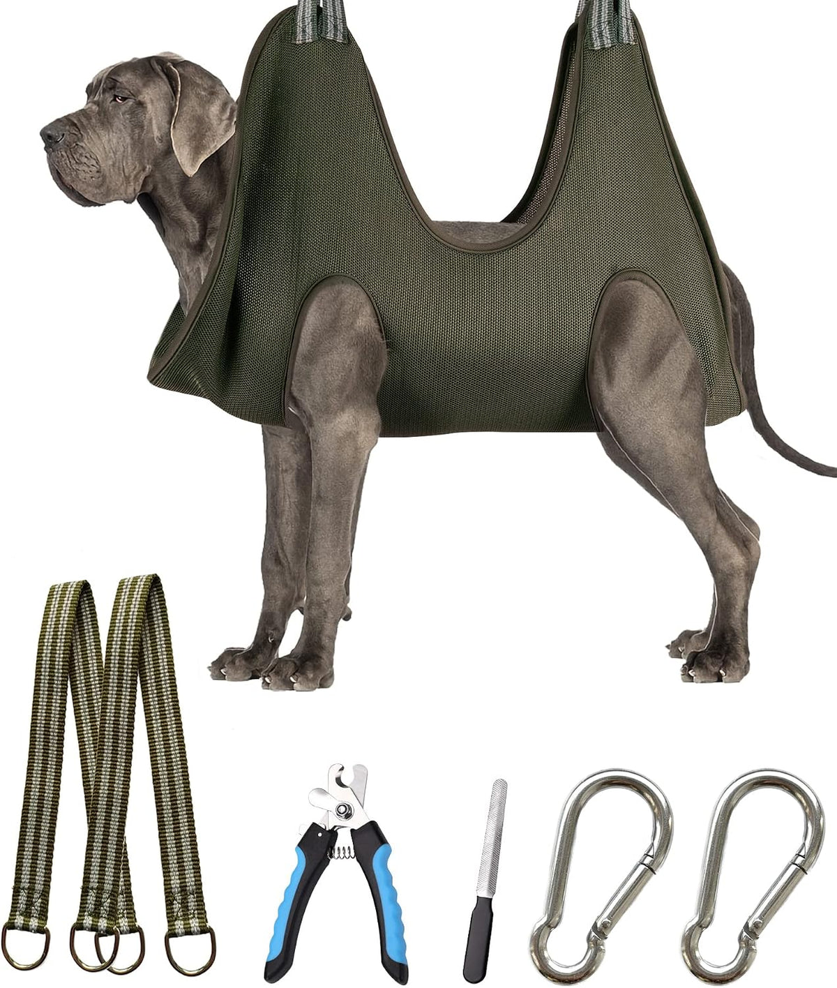 kkiimatt 10 in 1 pet dog grooming hammock, main product view