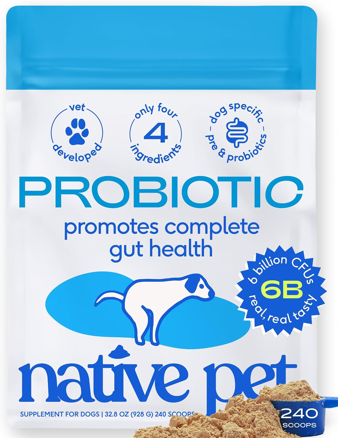 native pet probiotics for dogs – dog probiotic, main product view