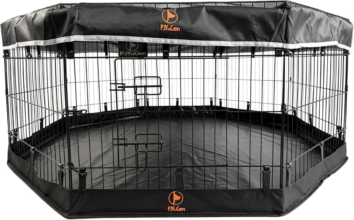 pjyucien puppy playpen with top cover & bottom, main product view
