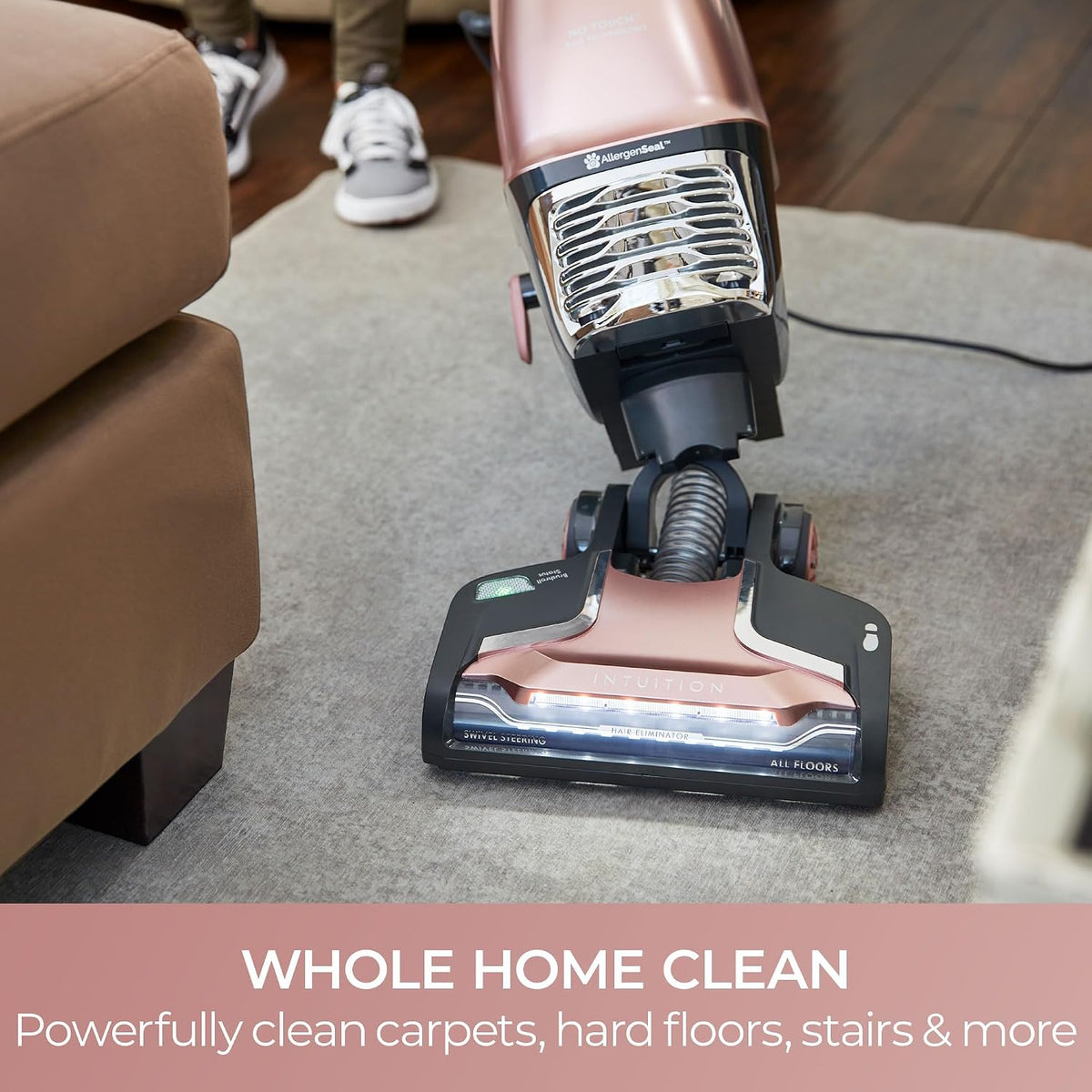 kenmore intuition bagged upright vacuum with hair eliminator showing dimensions