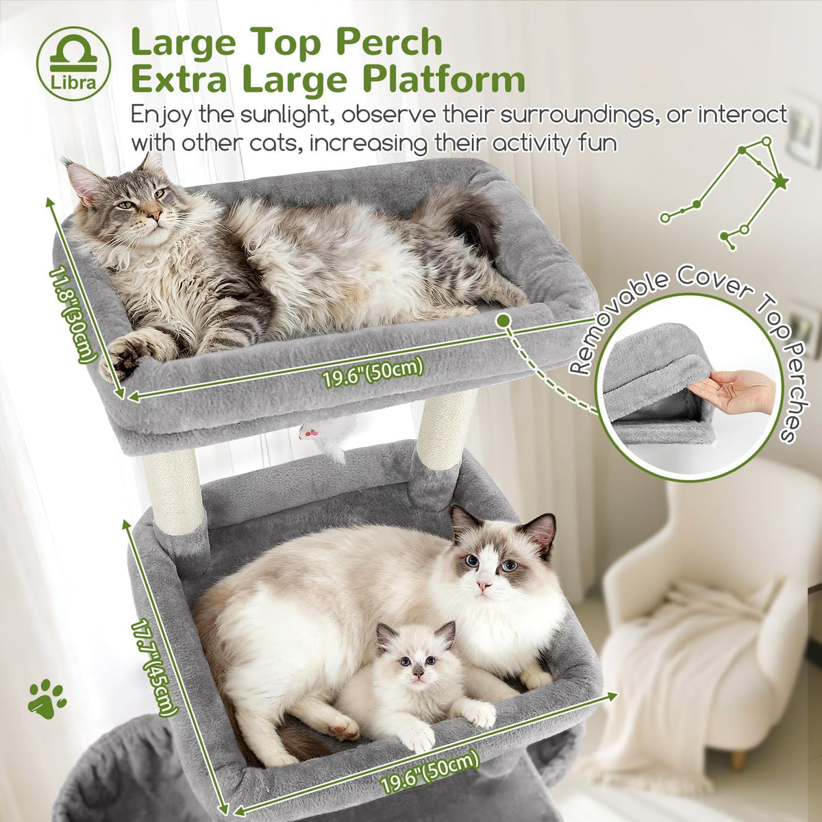 globlazer z78 heavy duty cat tree for 20lbs shown in use