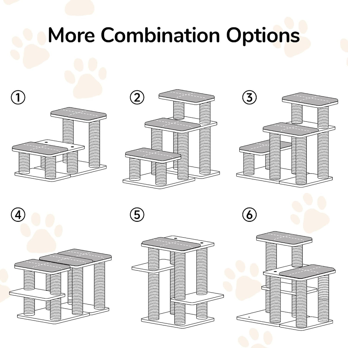 fukumaru dog stairs, solid wood pet stairs with, front angle view