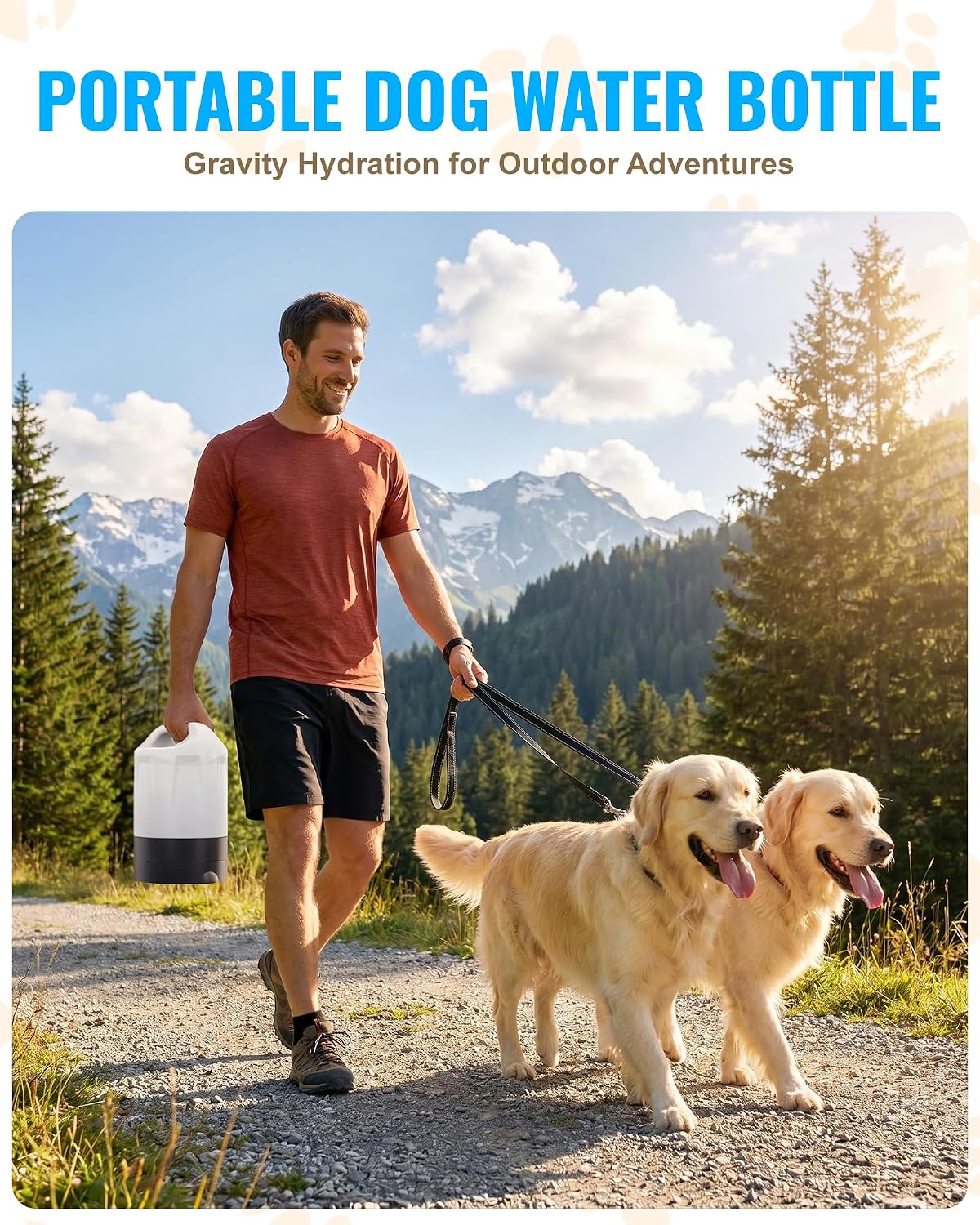 petnf 1 gal gravity fed automatic dog water shown in use