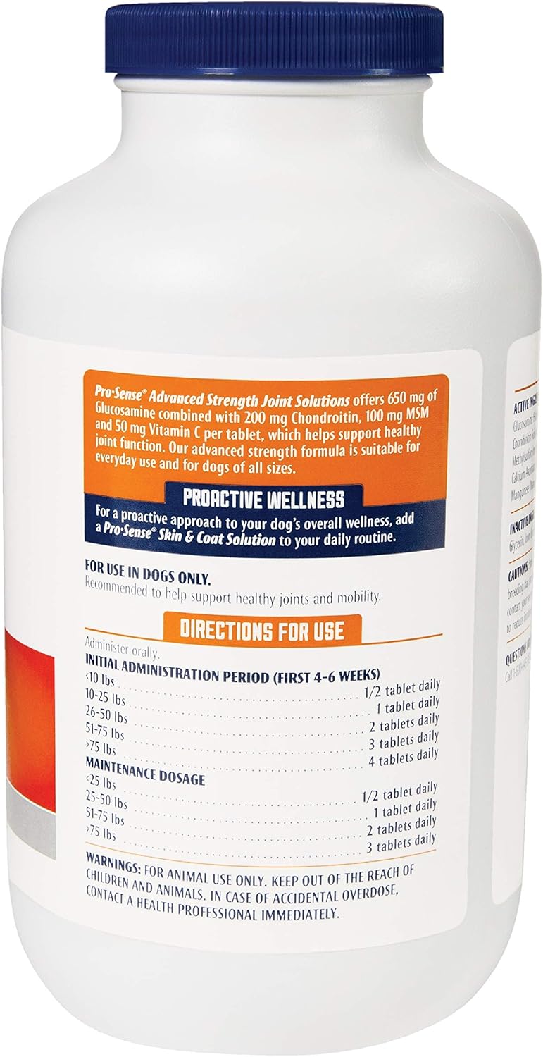 prosense advanced strength hip & joint solution for, close-up detail