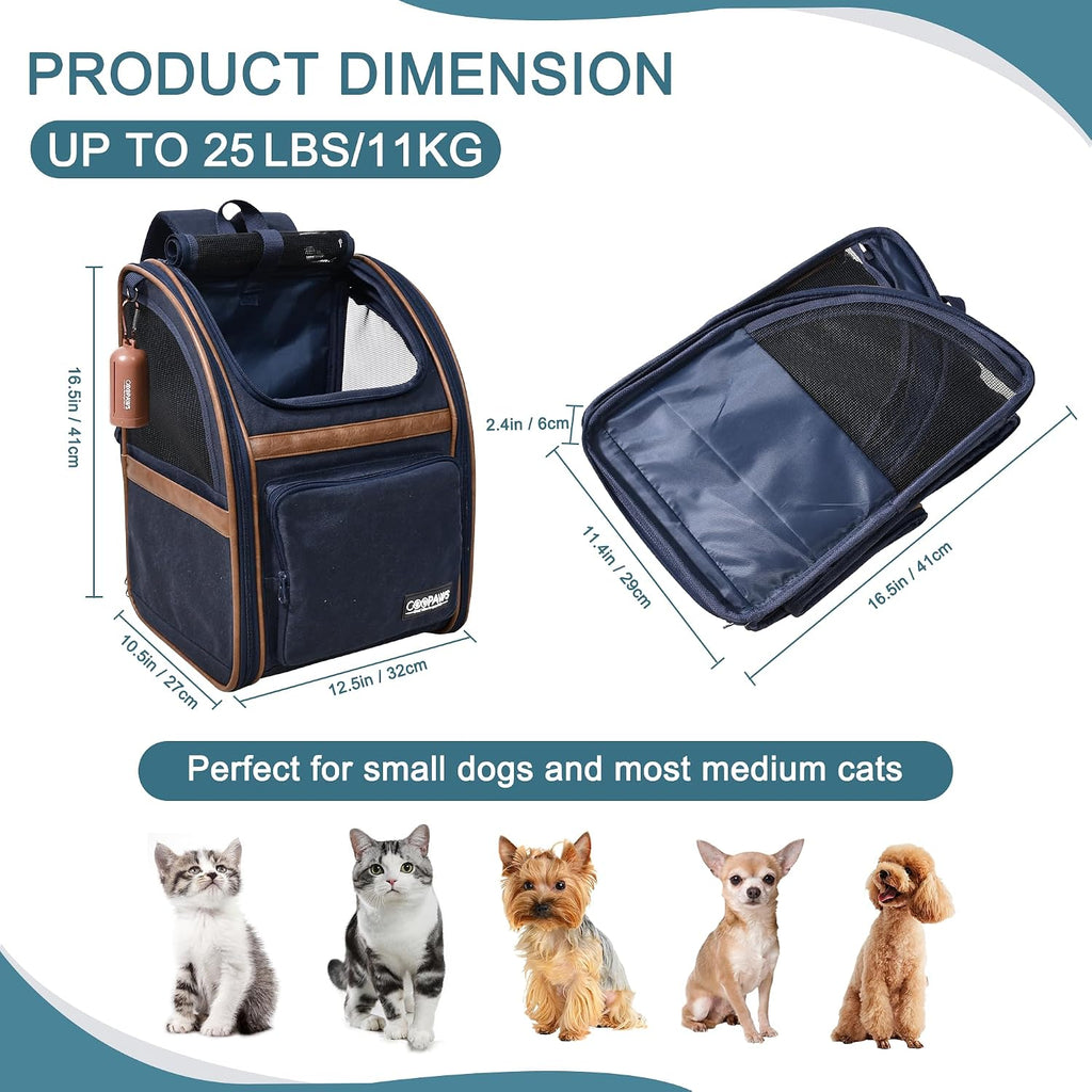 jespet pet backpack carrier for small dog, soft, close-up detail