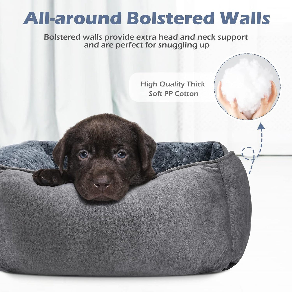 invenho large dog bed for large medium small, close-up detail
