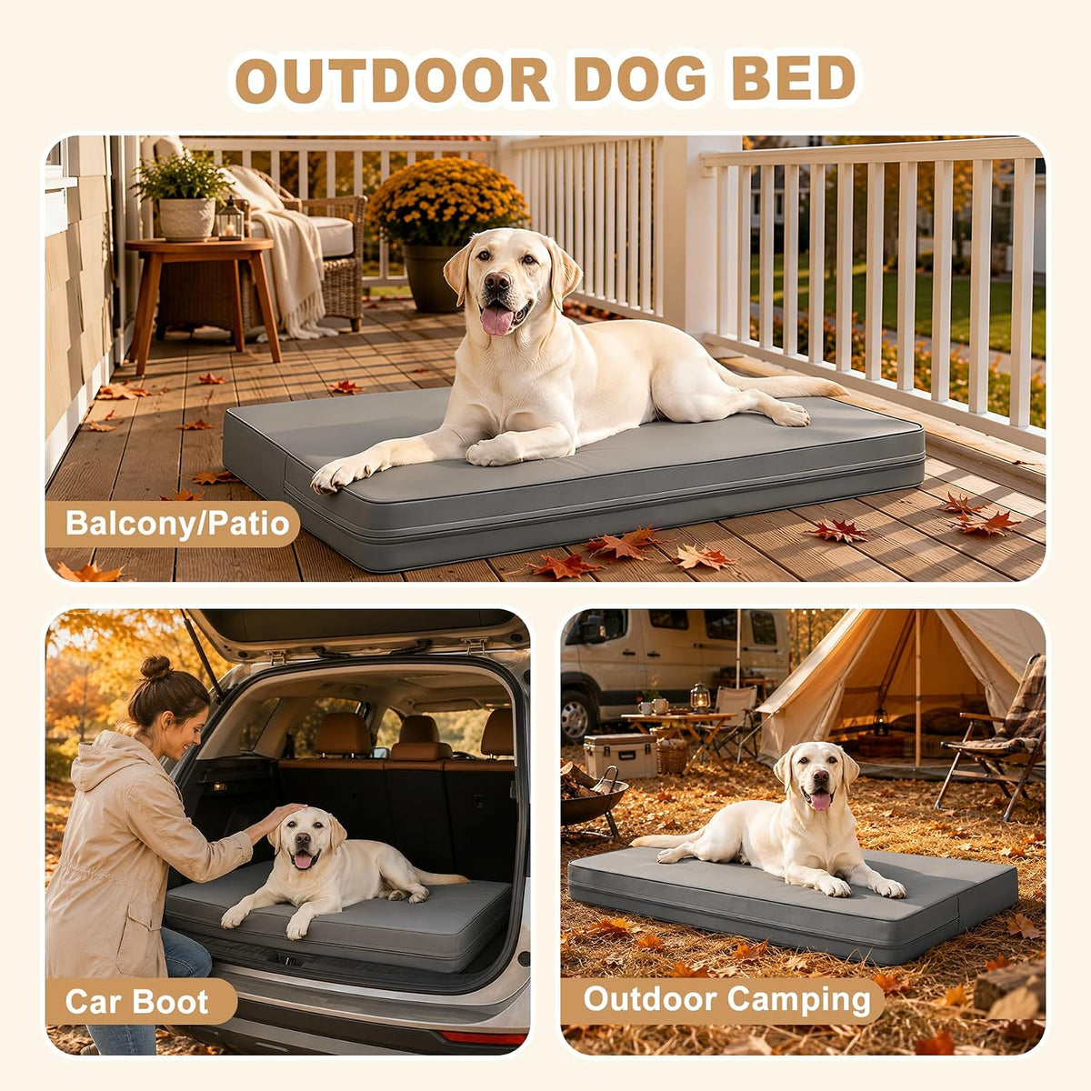 waterproof xl dog bed outdoor large crate pad, package contents