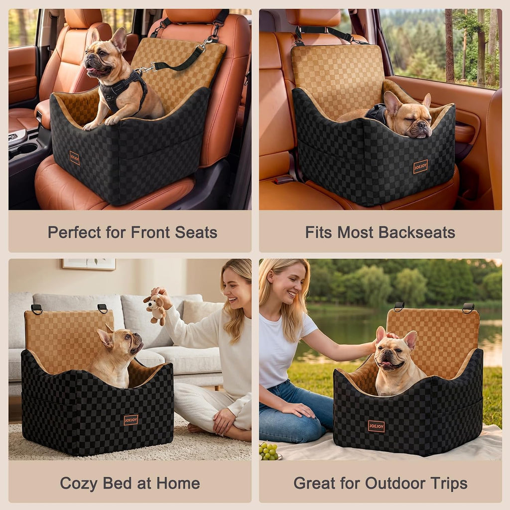 joejoy elevated dog car seat for small/medium dogs, view 9