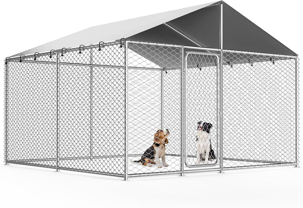 10x10 ft outdoor dog kennel, heavy duty dog, main product view