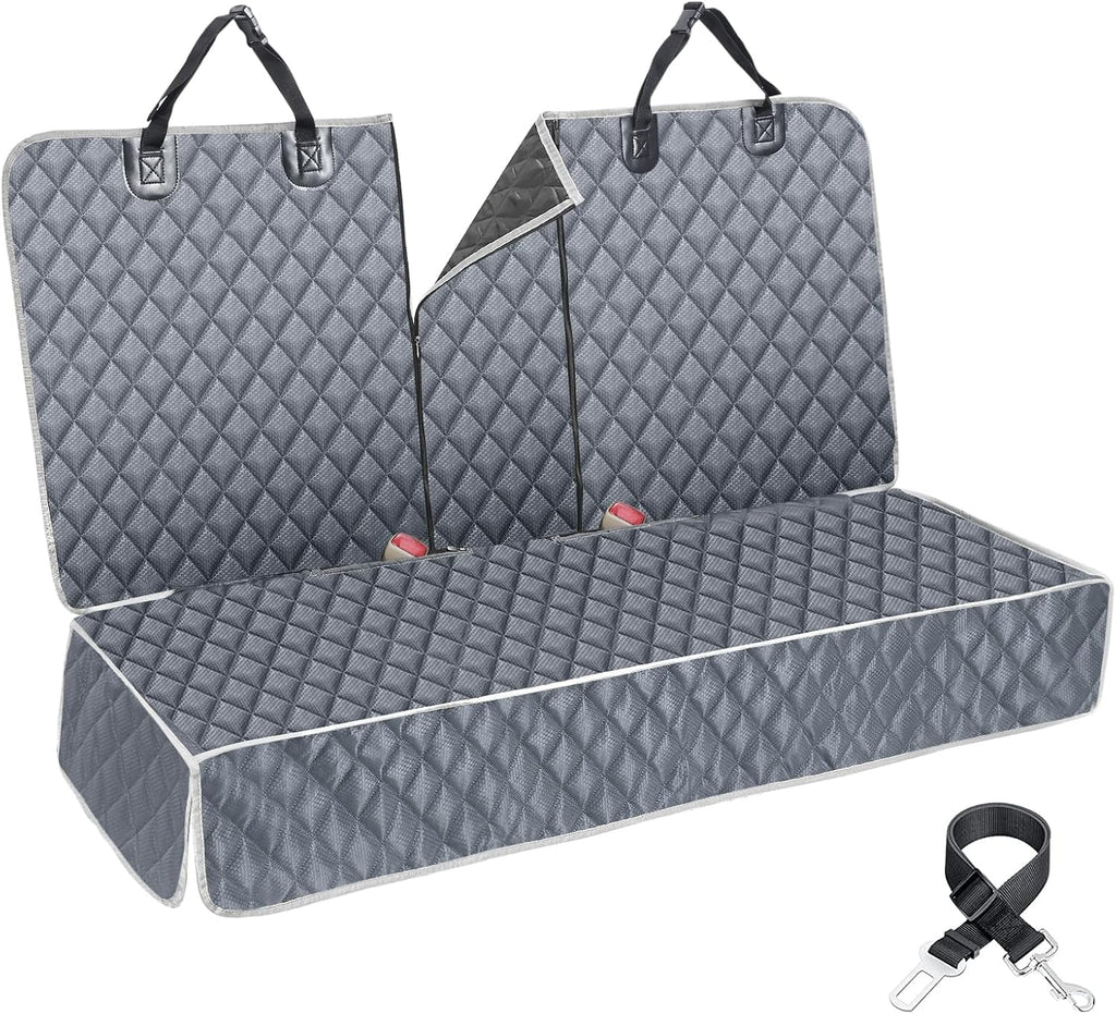 anosospecial grey dog car seat cover for back on a desk or shelf
