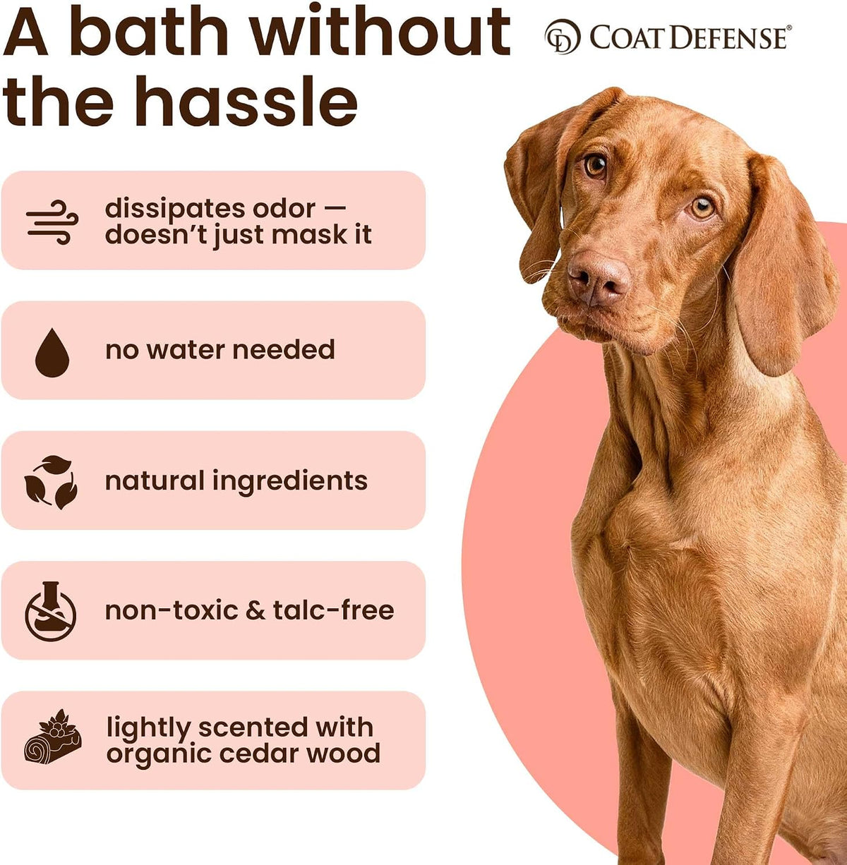 coat defense daily preventative powder | made in shown in use