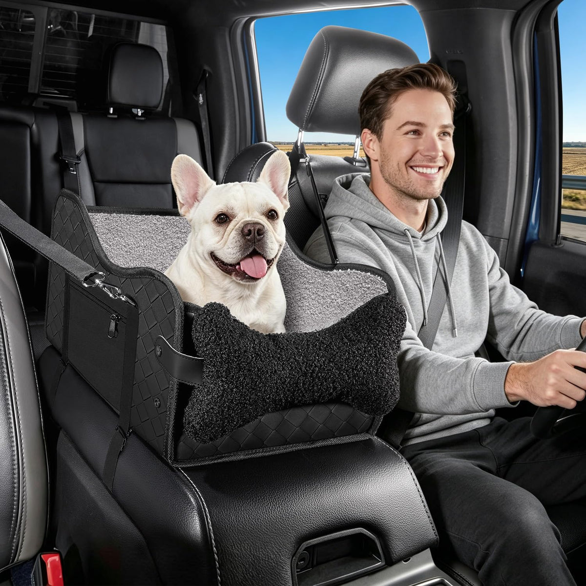 center console dog car seat,pet puppy middle console, main product view