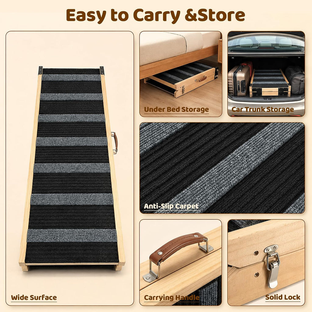 mtersn foldable dog ramp for bed, couch, suv, package contents