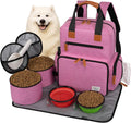 modoker dog travel backpack set with 2 food, main product view