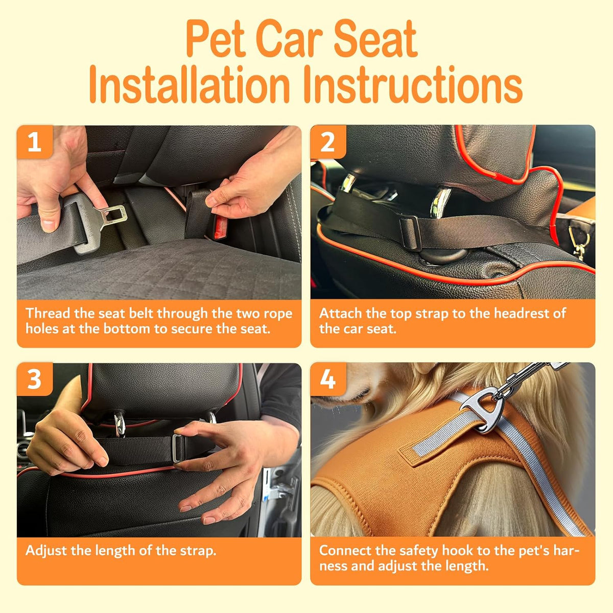 hi-density memory foam dog booster seat under 35 showing dimensions