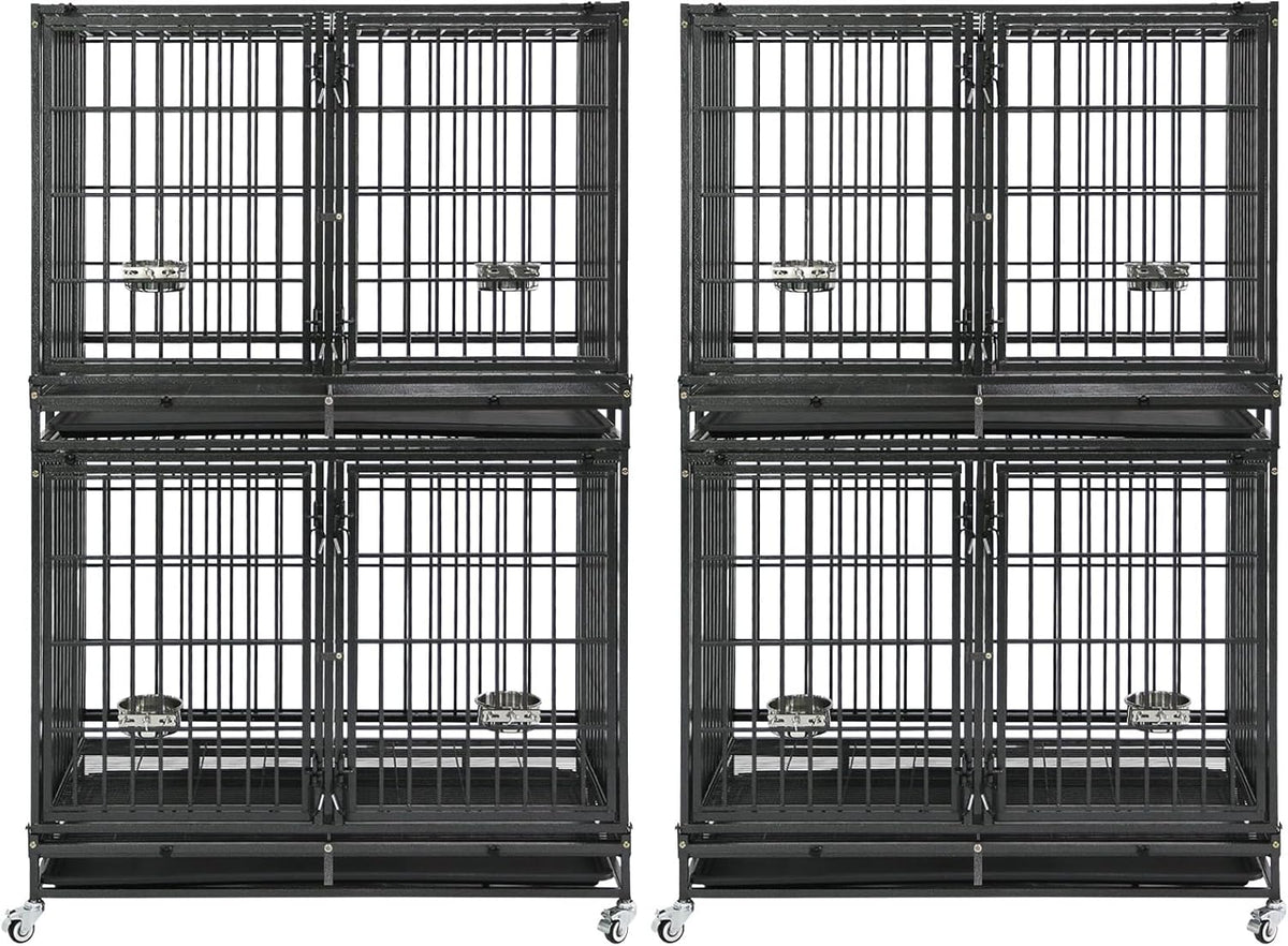 two tiers 42 inch stackable heavy duty metal, main product view