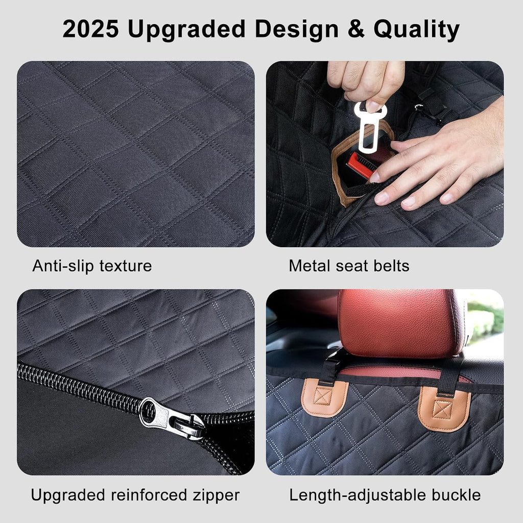 dog car seat cover for back seat, xl, front angle view