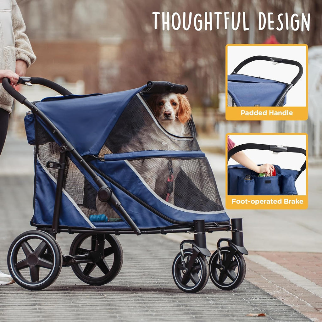 canine canyon all-terrain pet stroller for large & on a desk or shelf