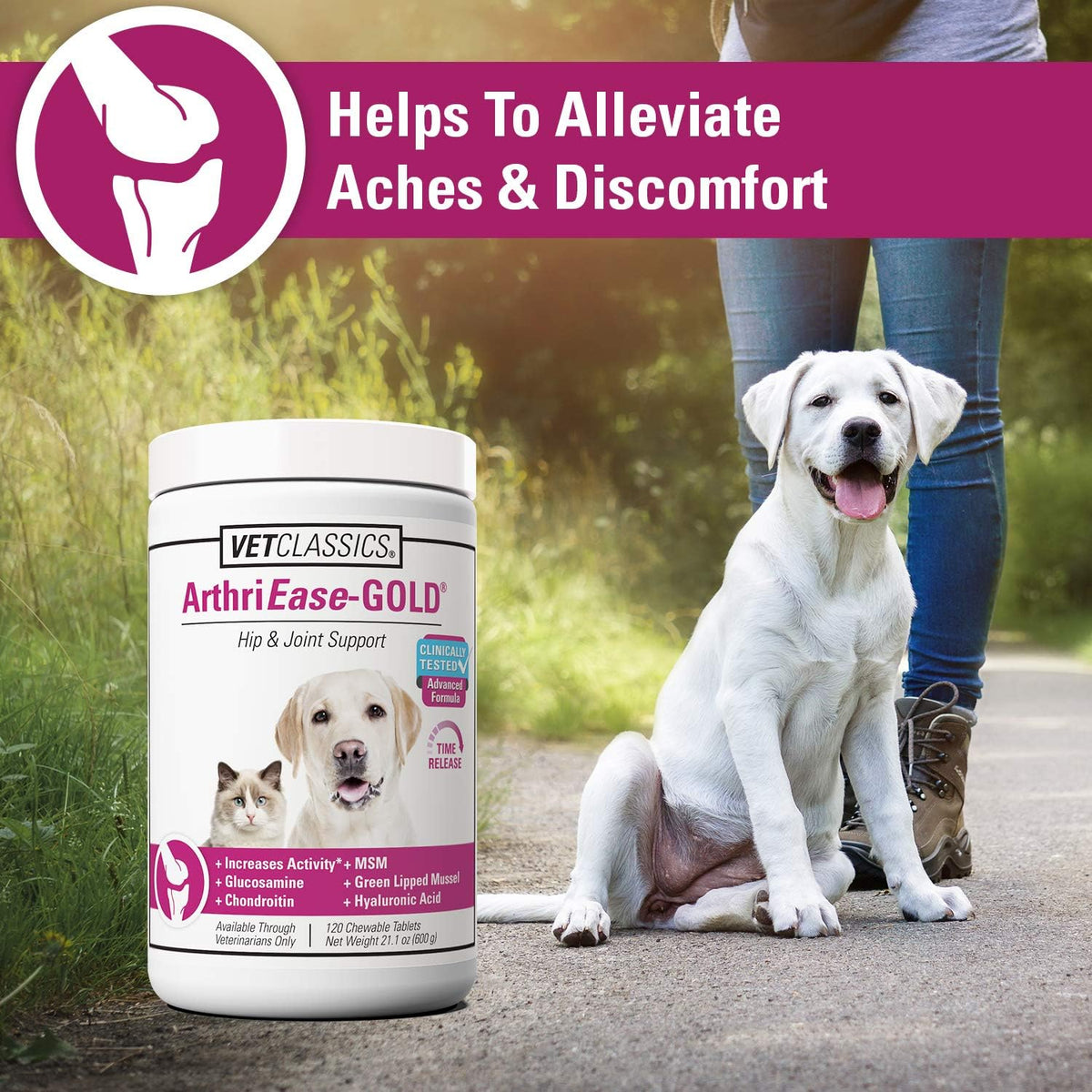 vet classics arthriease-gold hip & joint support for, close-up detail