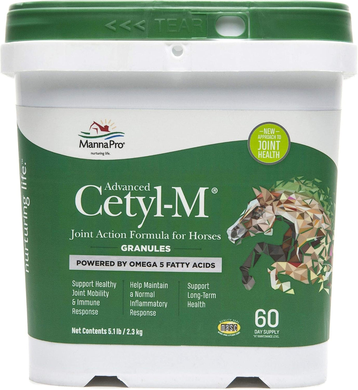 manna pro cetyl-m horse joint supplement with omega-5, main product view