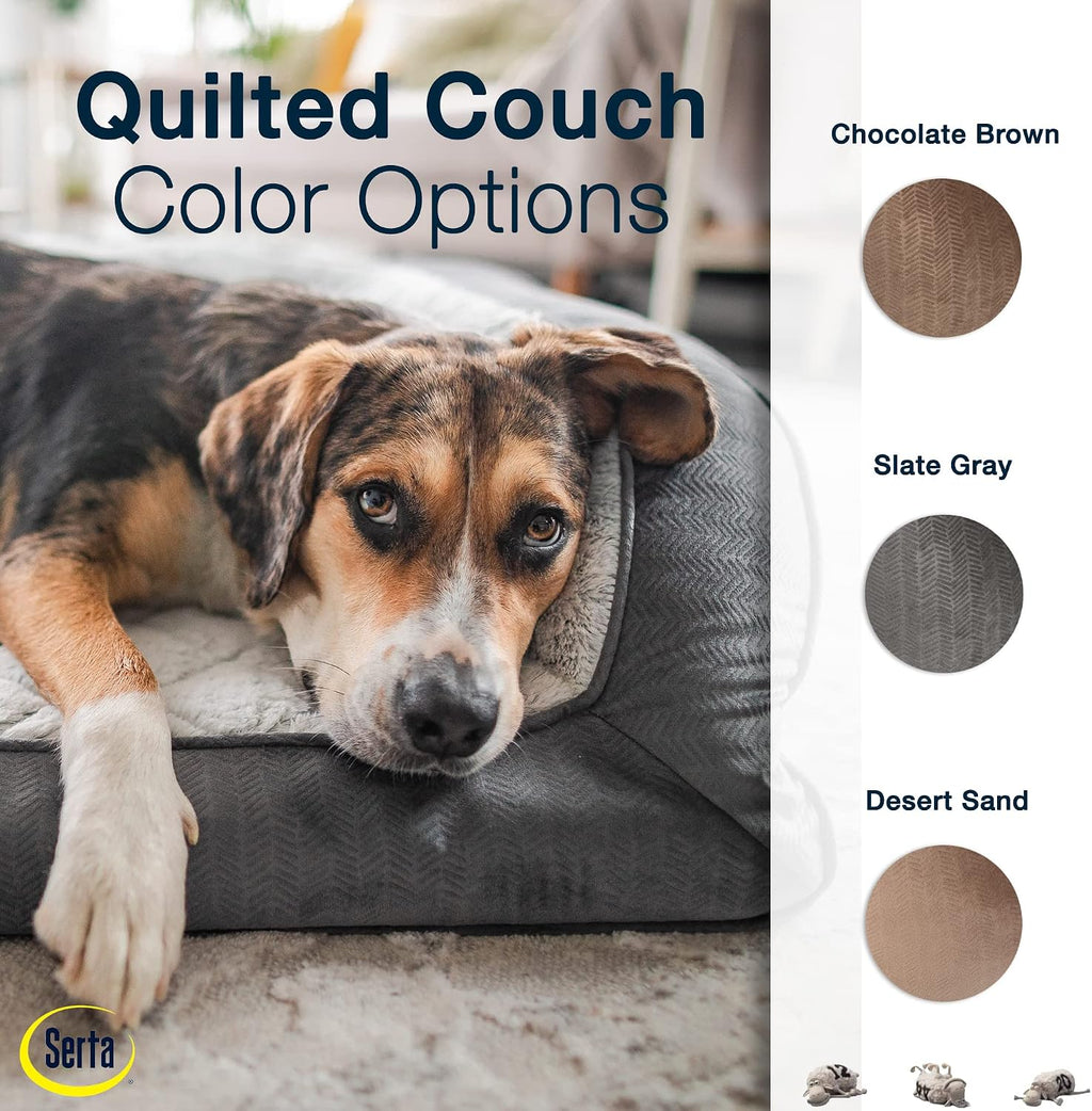 serta orthopedic quilted couch dog bed for pets, package contents