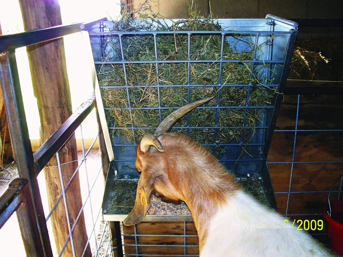 little giant® mountable sheep and goat feeder, side view