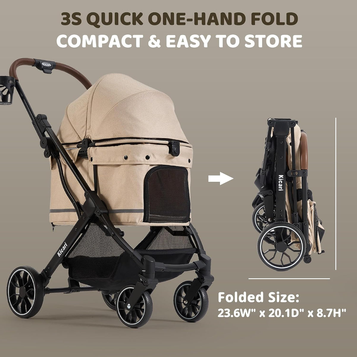 all-terrain dog stroller for small to medium dogs, package contents