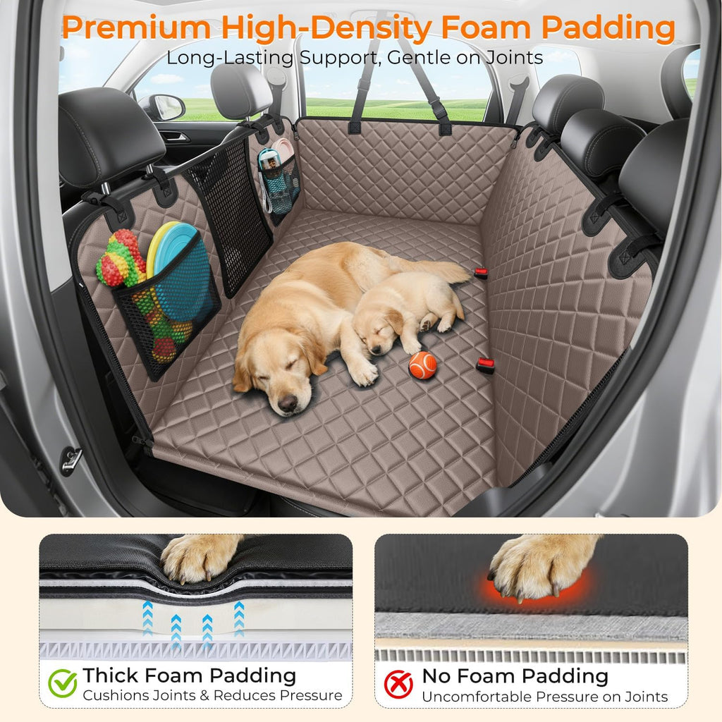 urpower back seat extender for dogs, large hard, side view