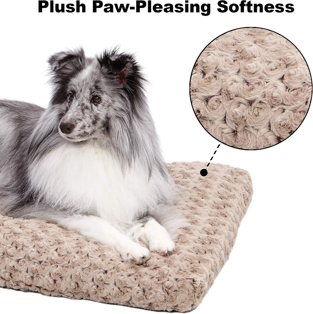 midwest homes for pets xl quiettime deluxe mocha, side view