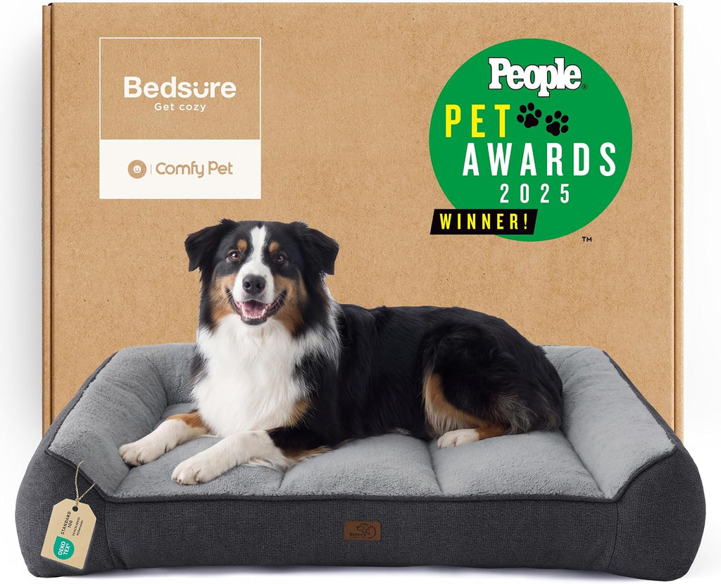 bedsure supportmax® extra thick orthopedic xl dog bed, main product view