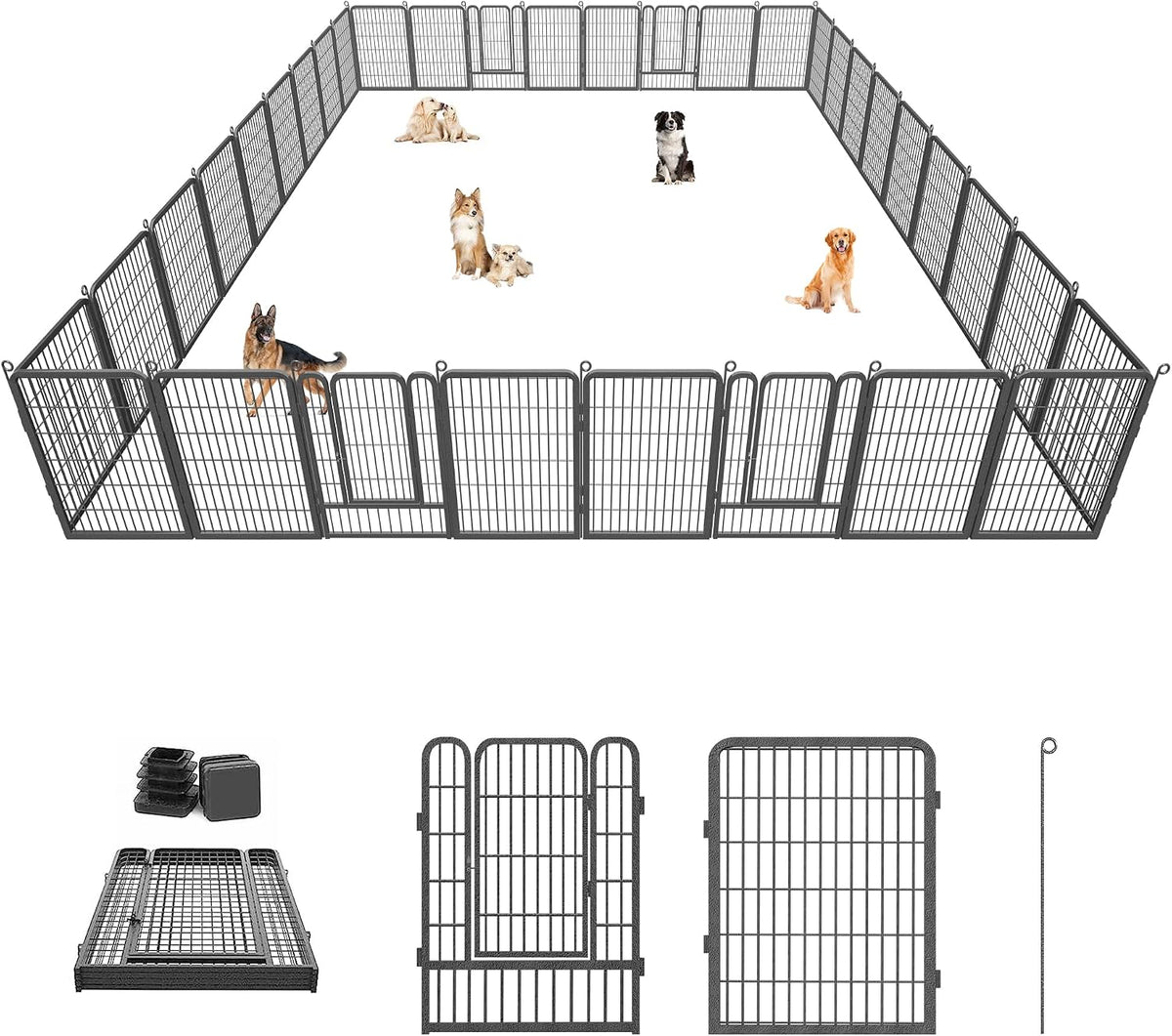 dog playpen 40 inch dog fence for outdoor, main product view