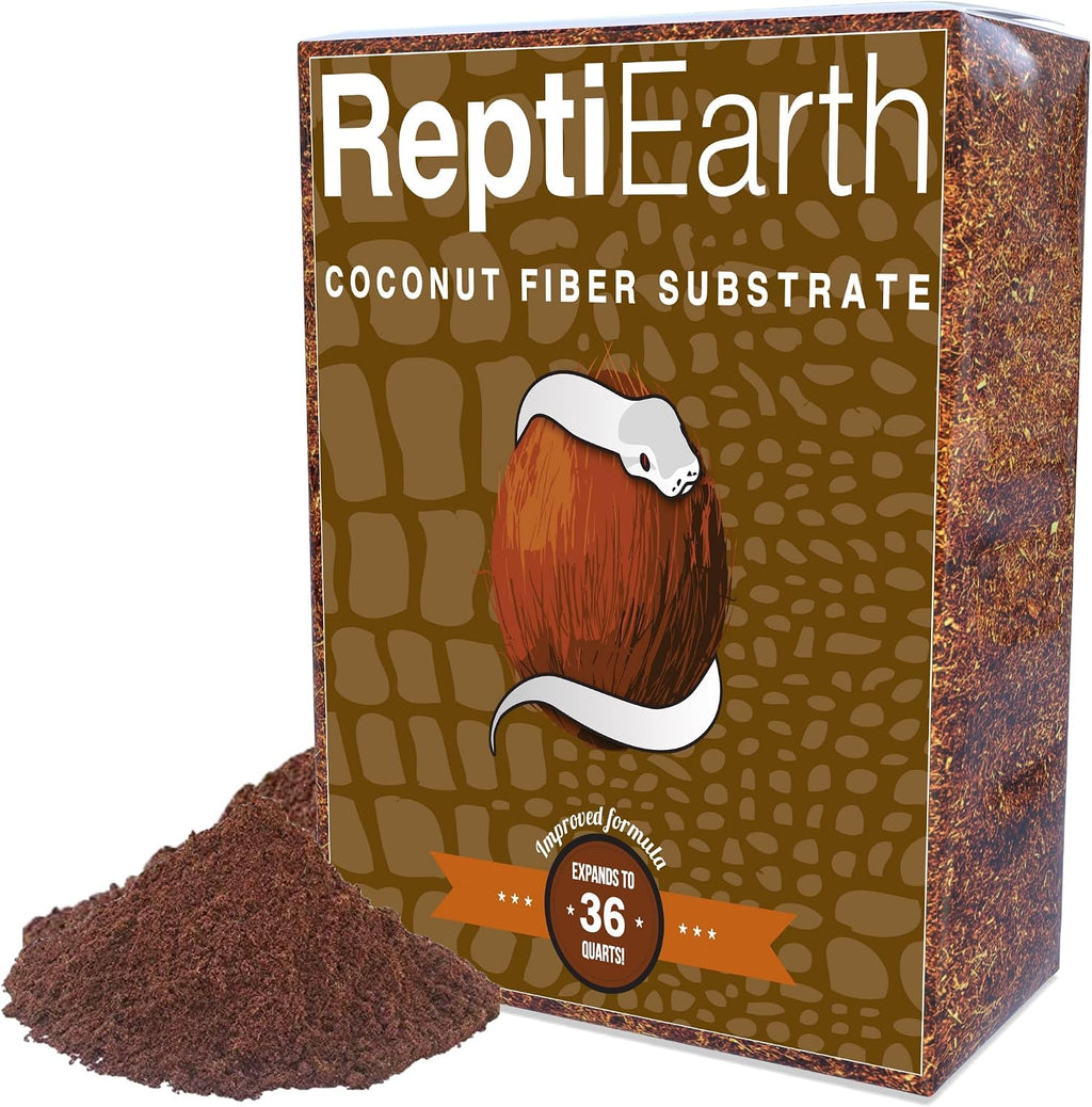 reptiearth reptile bedding, fluffy coconut fiber substrate 36, main product view