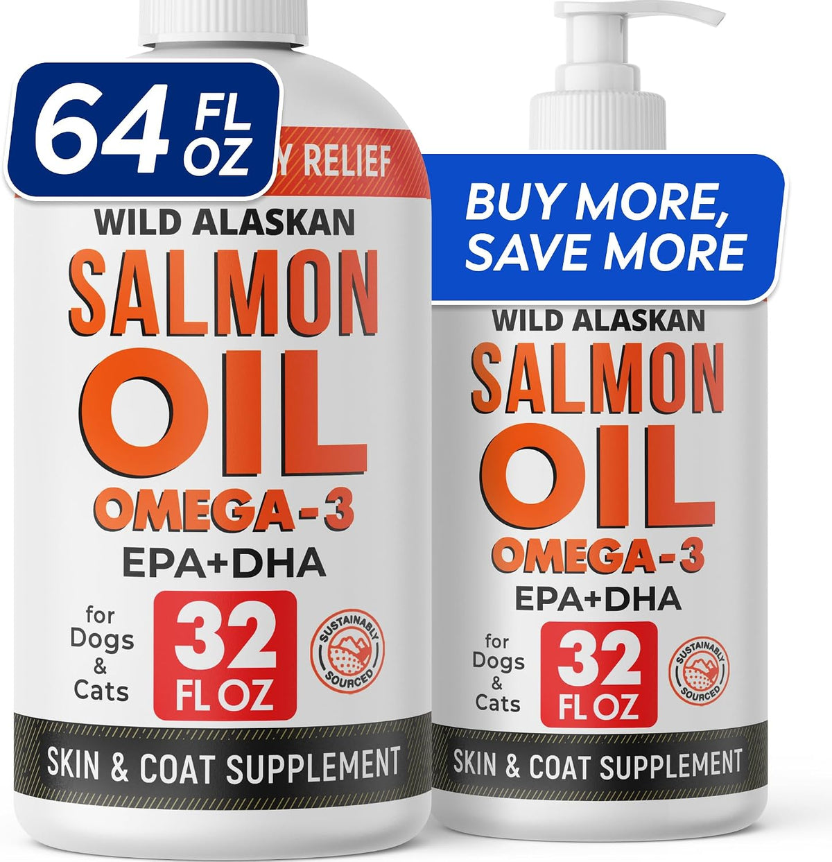 wild alaskan salmon oil for dogs & cats, main product view