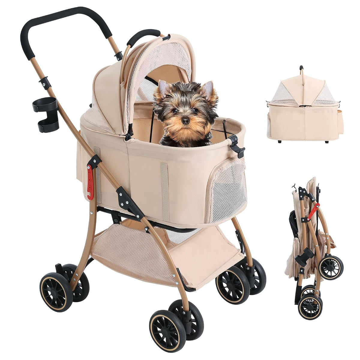 mila&louis dog stroller, 22" pet cradle for small, main product view