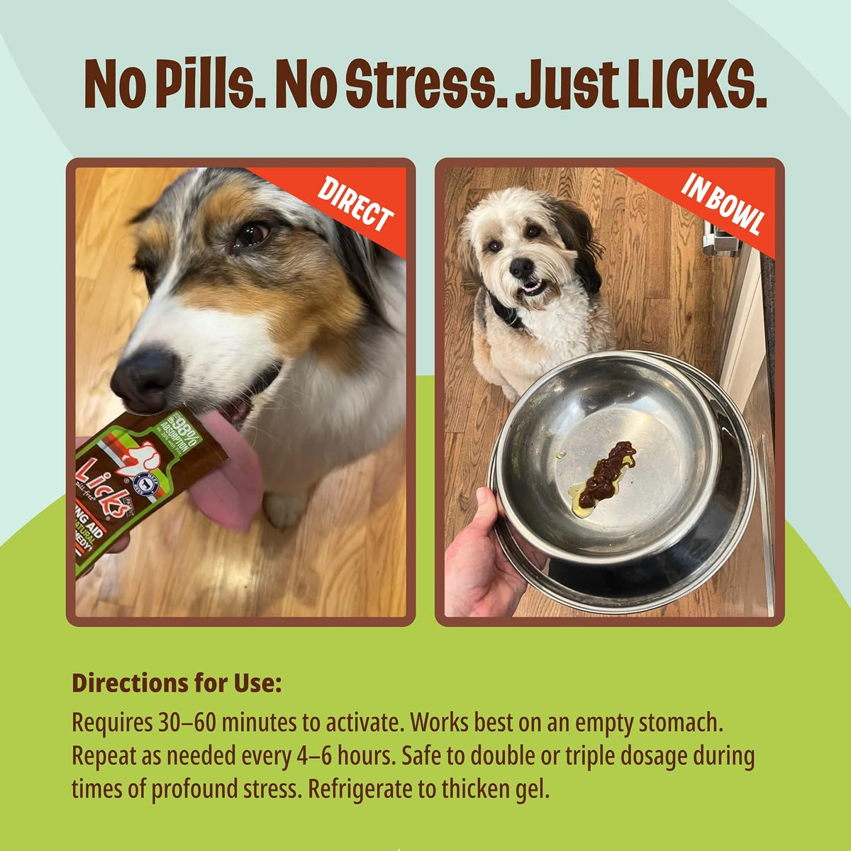 licks zen calming aid, l-theanine, braised beef flavor, package contents