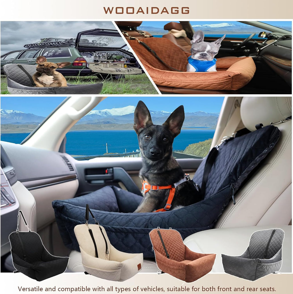 wooaidagg dog car seat for small dogs,ultra-soft fabric,2, package contents