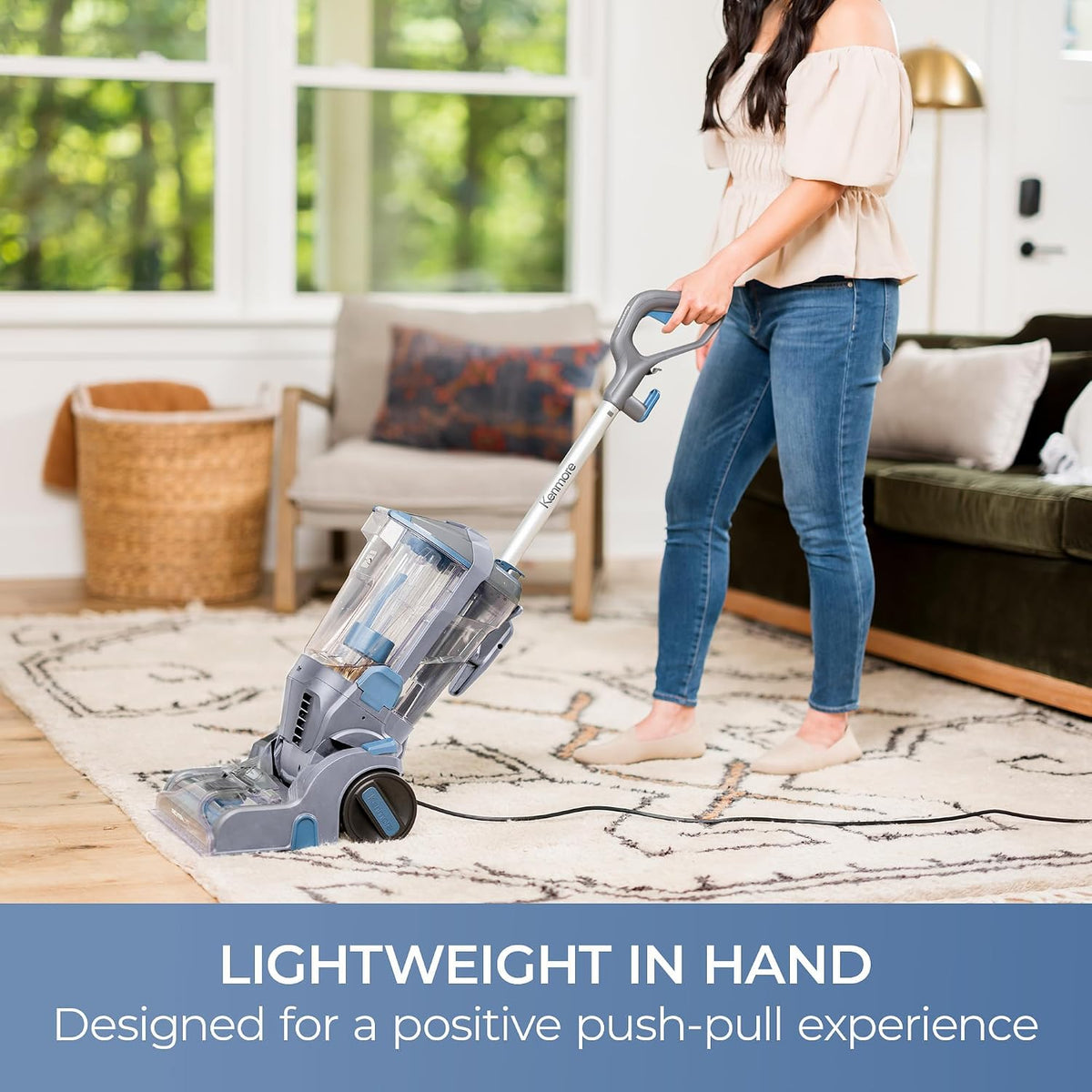 kenmore pet portable carpet cleaner machine with high, side view