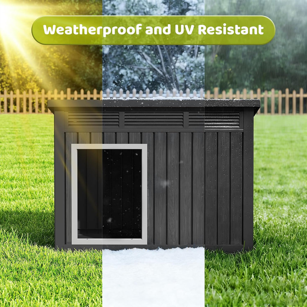 bifanuo dog house outdoor indoor for large dog showing dimensions