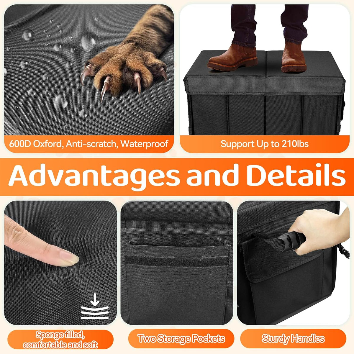 car seat extender for dogs, backseat extender for, side view