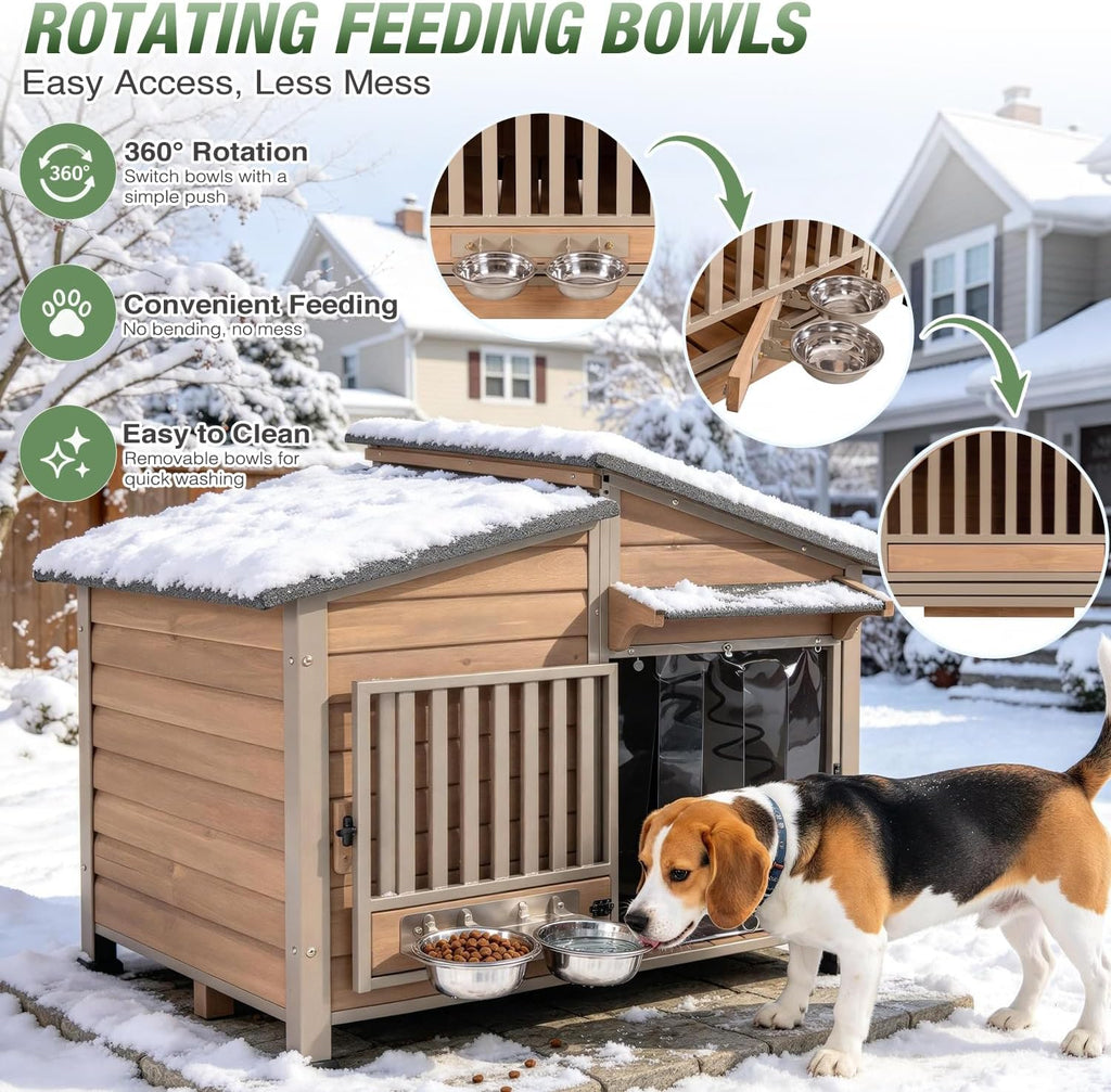 gutinneen heated dog house outdoor for large dogs, package contents