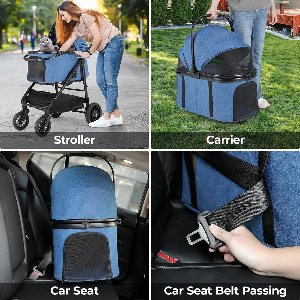 mamizo pet stroller for medium dogs up to on a desk or shelf